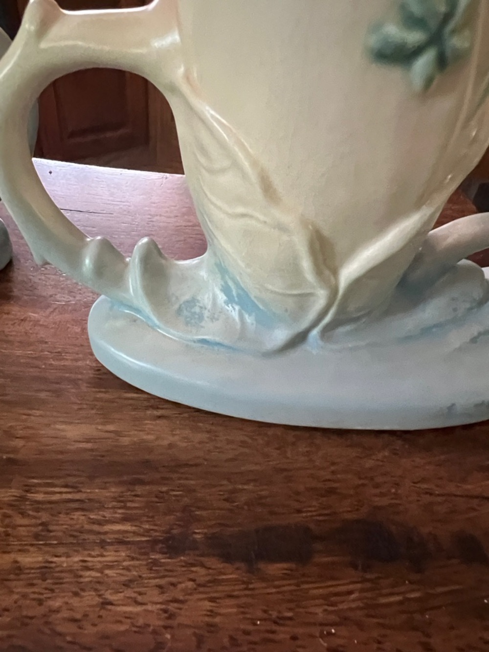 Vintage Hull Pottery-Pink and Blue Floral Ceramic Vase - Decorative Home Art - Picture 15 of 17